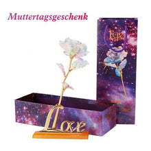 Load image into Gallery viewer, Bunte Galaxy Rose mit Love