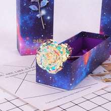 Load image into Gallery viewer, Bunte Galaxy Rose mit Love