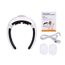 Load image into Gallery viewer, Electric Pulse Neck Massager Cervical Vertebra Impulse Massage Physiotherapeutic Acupuncture Magnetic Therapy Relief Pain Tool
