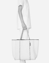 Load image into Gallery viewer, Cityscape mark II tote in pewter with blended rope