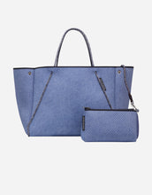 Load image into Gallery viewer, Guise neoprene tote bag in fade denim print