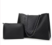 Load image into Gallery viewer, Women Bags Set 2 Pcs Leather Handbag Women Large Tote Bags Ladies Shoulder Bag
