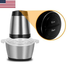 Load image into Gallery viewer, Electric Food Chopper &amp; Meat Processor /Stainless Steel Body, Bottom Anti-Slip Mat
