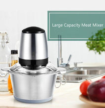 Load image into Gallery viewer, Electric Food Chopper &amp; Meat Processor /Stainless Steel Body, Bottom Anti-Slip Mat
