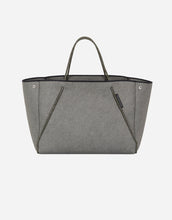 Load image into Gallery viewer, Guise tote bag in washed olive denim print
