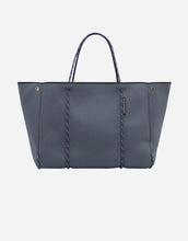 Load image into Gallery viewer, Escape Tote in Pewter with flecked sailing rope handles
