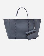 Load image into Gallery viewer, Escape Tote in Pewter with flecked sailing rope handles
