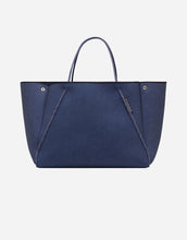 Load image into Gallery viewer, Guise neoprene tote bag in dark denim print
