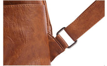 Load image into Gallery viewer, Women's Leather Anti Theft Backpack
